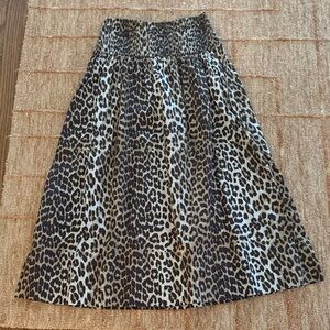 GANNI Leopard Print Women's Skirt Sz 40